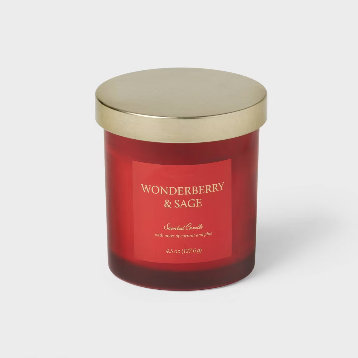 4.5oz Glass Wonderberry and Sage Candle Red - Threshold™ | Target
