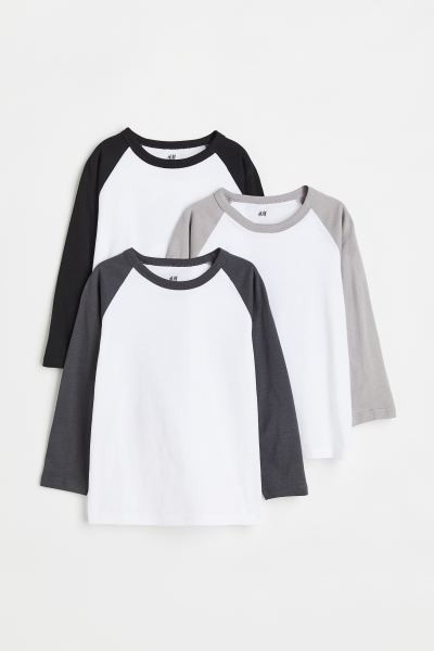 3-pack Cotton Jersey Shirts | H&M (US + CA)
