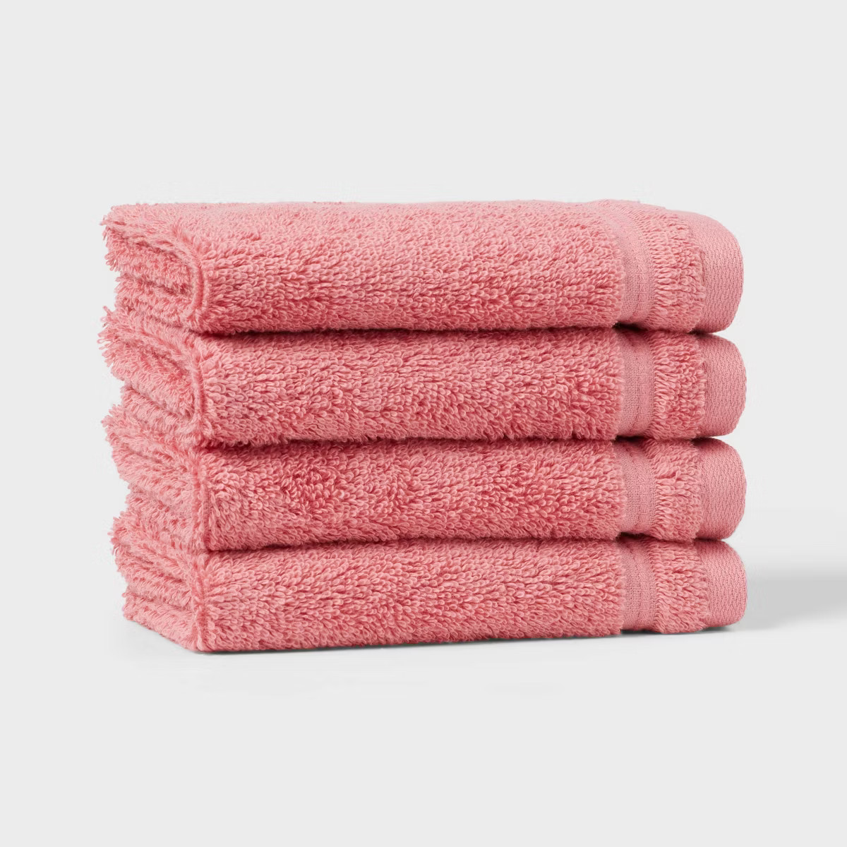 4pk Total Fresh Antimicrobial Washcloth Set Pink - Threshold™ | Target