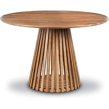 POLY & BARK Gigi 46" Round Dining Table, Natural | Amazon (US)