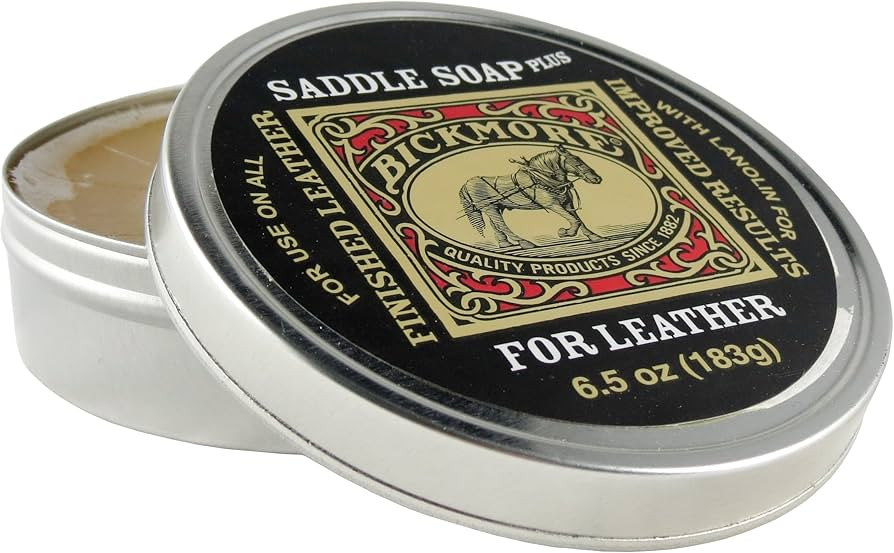 Bickmore Saddle Soap Plus - 6.5oz - Leather Cleaner & Conditioner with Lanolin - Restorer, Moistu... | Amazon (US)