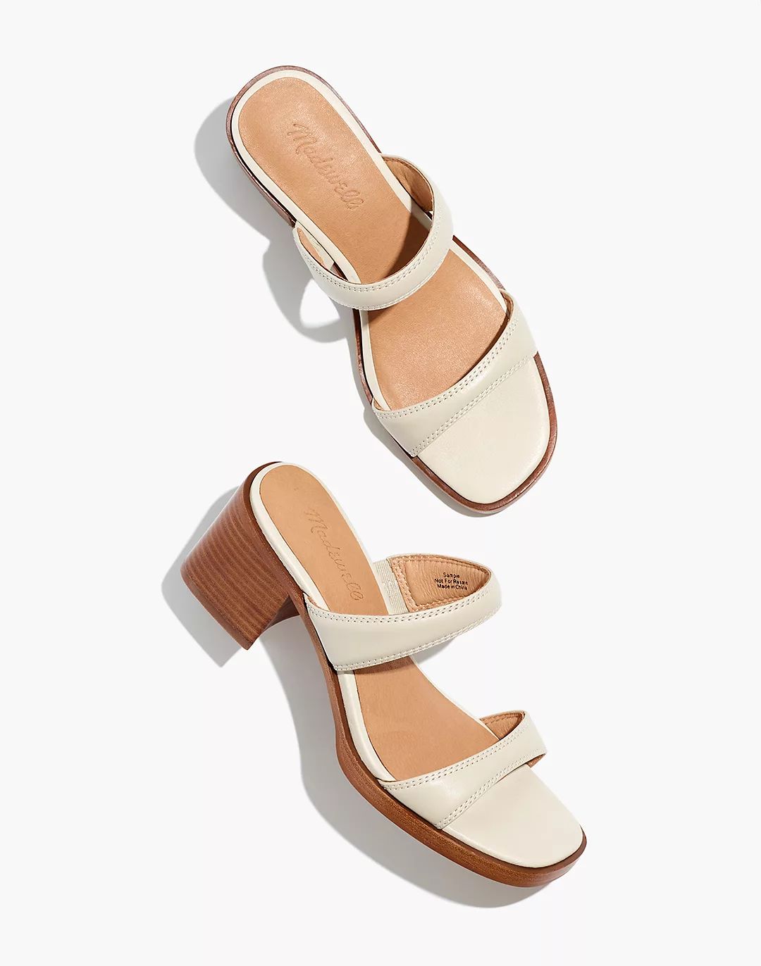 The Saige Double-Strap Sandal in Leather | Madewell