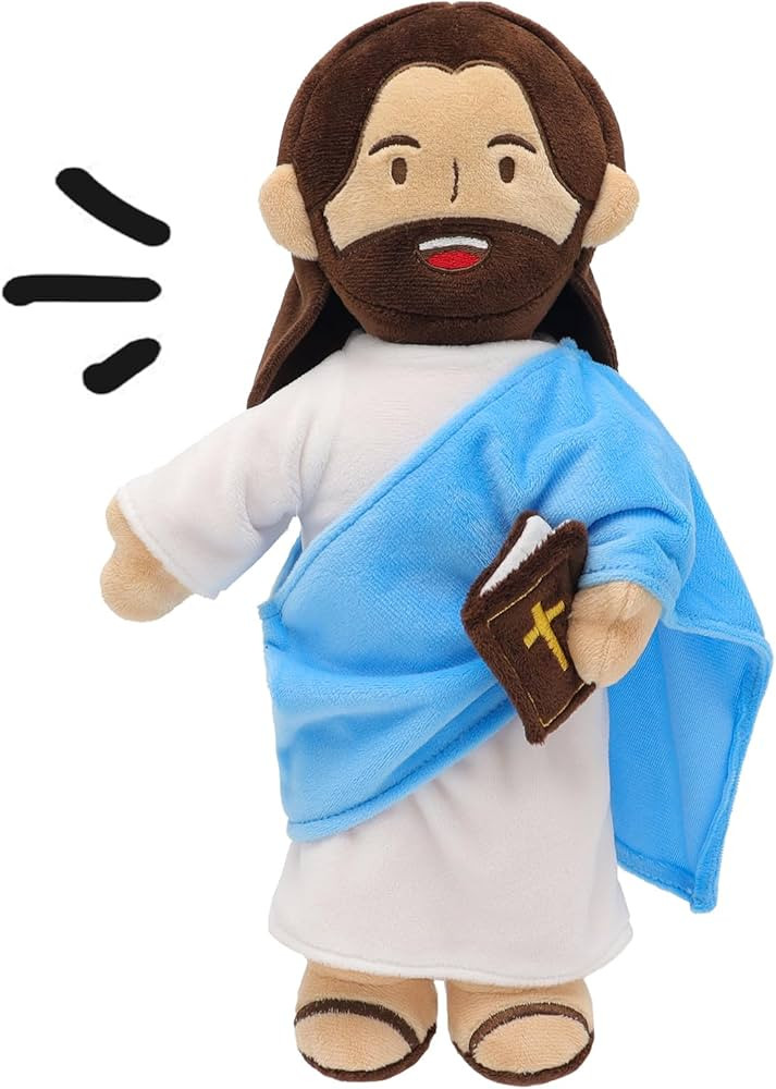 Jesus Plush - 13.4“ Talking Jesus Plush Toy with 20 Bible Verses and 3 Bible Songs, Religious S... | Amazon (US)