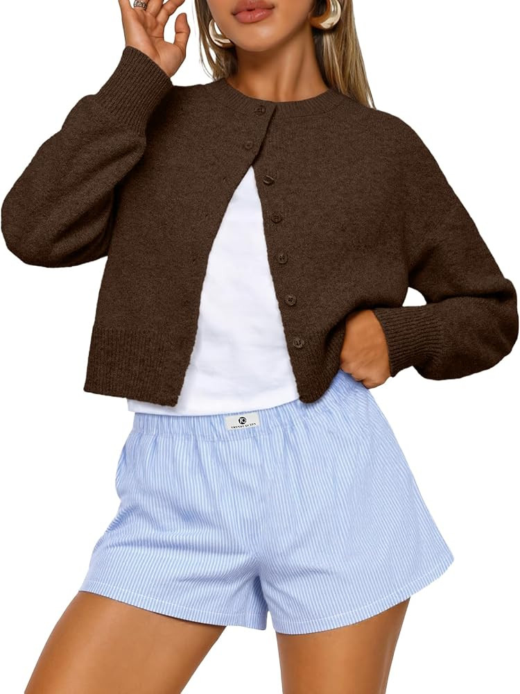 Trendy Queen Cropped Cardigan Sweaters for Women Fall Fashion Clothes 2026 | Amazon (US)