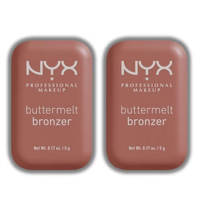 NYX Professional Buttermelt Bronzer - BMB02 All Buttad Up Light Medium Warm - 0.17 oz (PACK OF 2) | Target