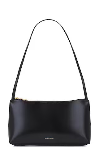 Mansur Gavriel Gaia Shoulder Bag in Black & Flamma from Revolve.com | Revolve Clothing (Global)
