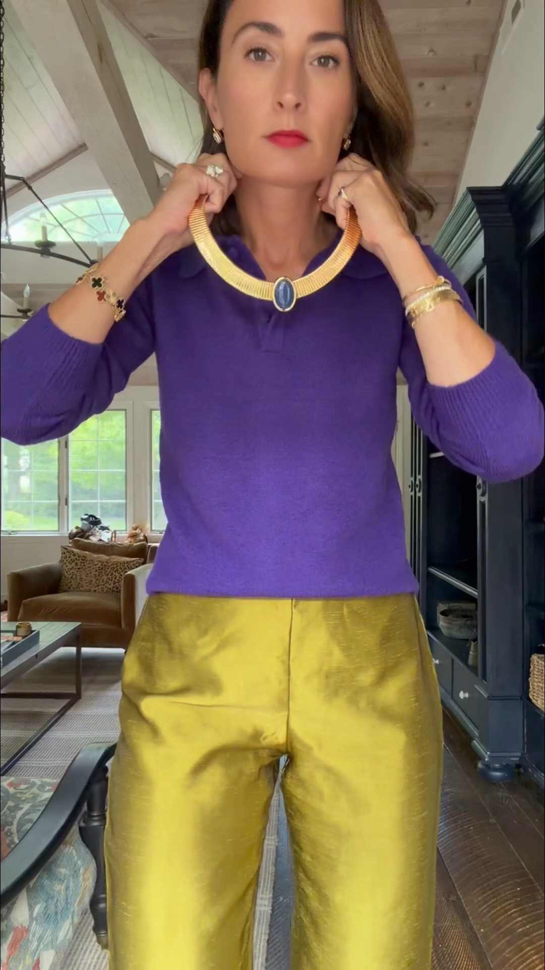 Chartreuse is my favorite fall neutral.