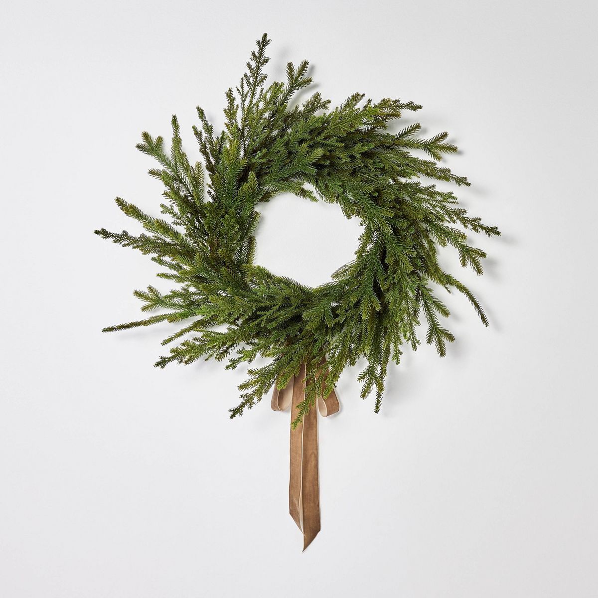 Pine Christmas Wreath with Ribbon - Threshold™ designed with Studio McGee | Target