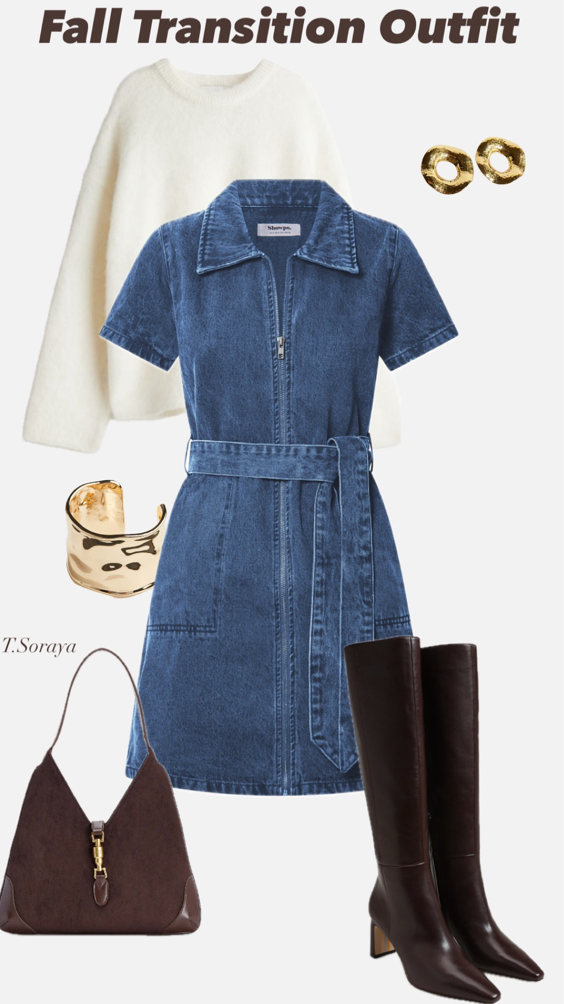 Fall Denim Dress Outfit 

#LTKWorkwear #LTKMidsize #LTKStyleTip