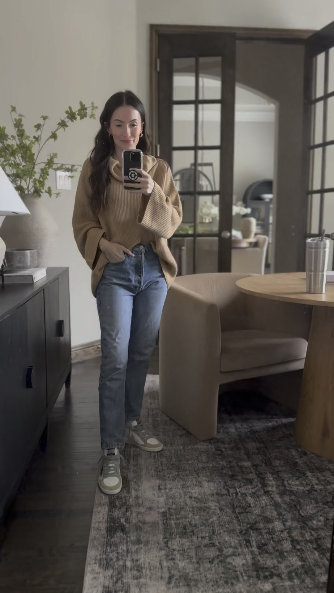 Work from home outfit,
Casual outfit, denim, Agolde jeans,
Sneakers, sweater, petite fashion 

5’3, 105 lbs, size 25 denim, XS tops

#LTKFindsUnder50 #LTKPetite #LTKWatchNow