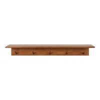 Kamini Poplar Solid Wood Floating Shelf Hooks | Wayfair North America