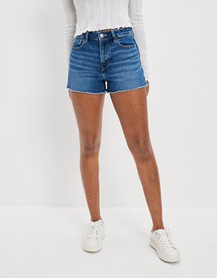 AE Stretch Denim Mom Shorts | American Eagle Outfitters (US & CA)