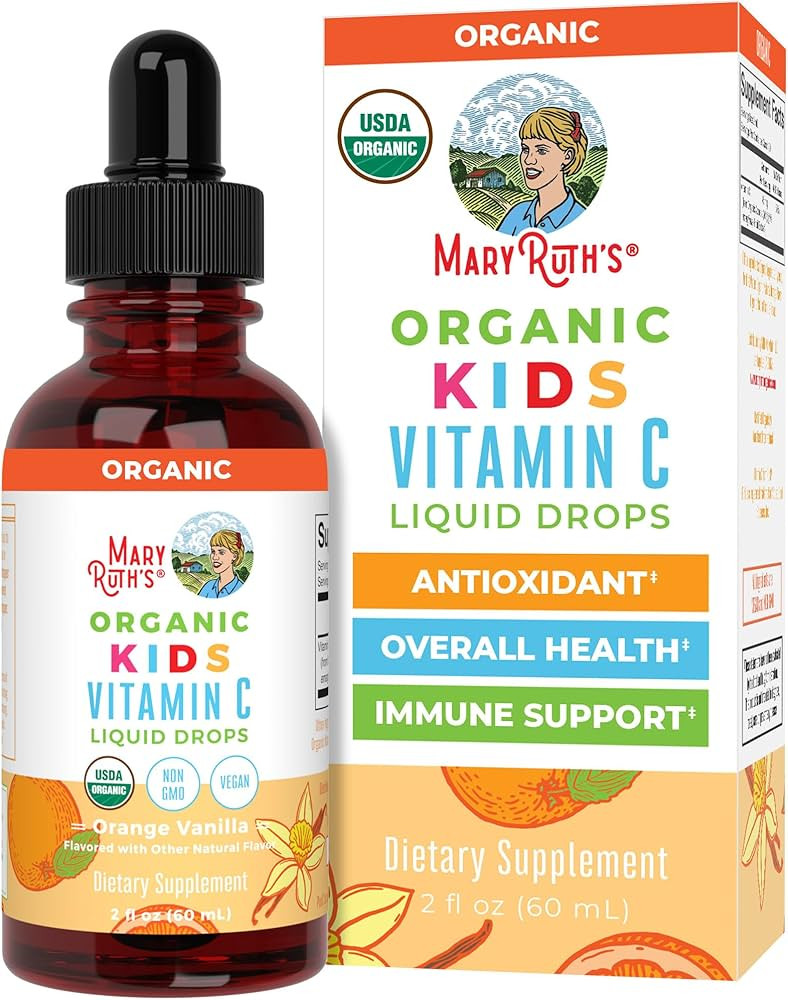 MaryRuth Organics USDA Kids Vitamin C Drops | Vegan Immune Support Supplement for Ages 4-13 | Imm... | Amazon (US)