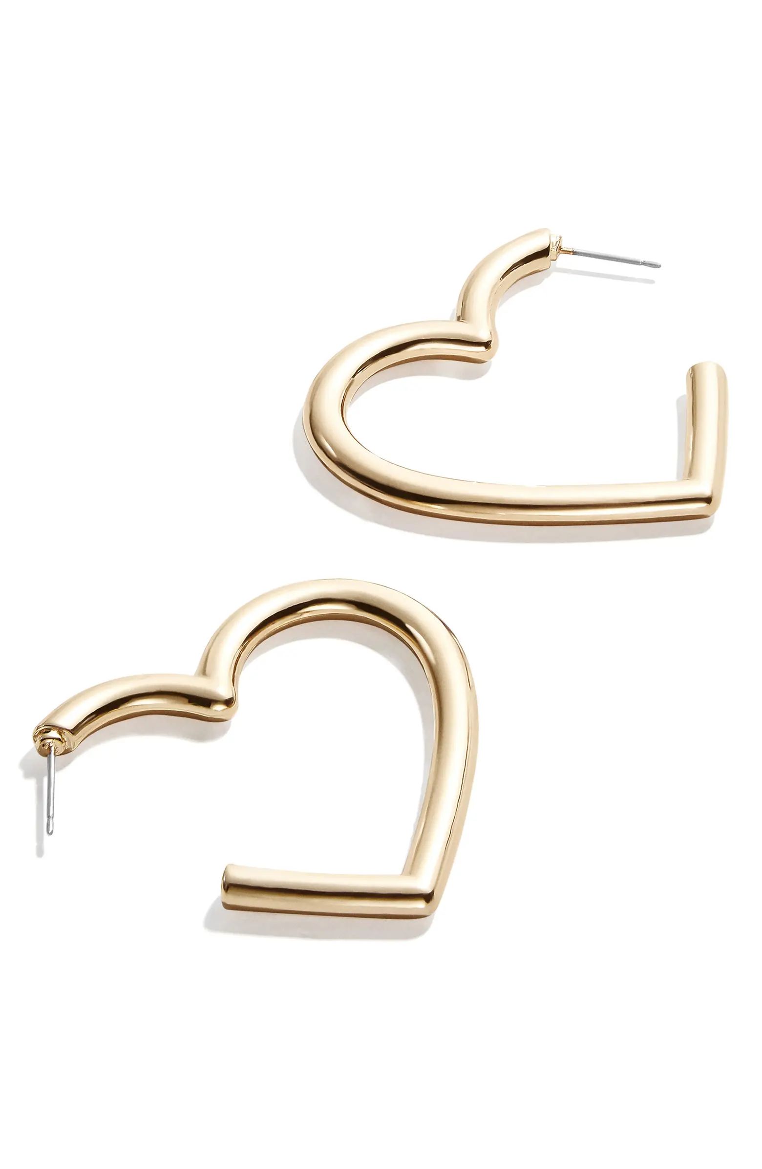 BaubleBar Reva Heart Hoop Earrings | Nordstrom | Nordstrom
