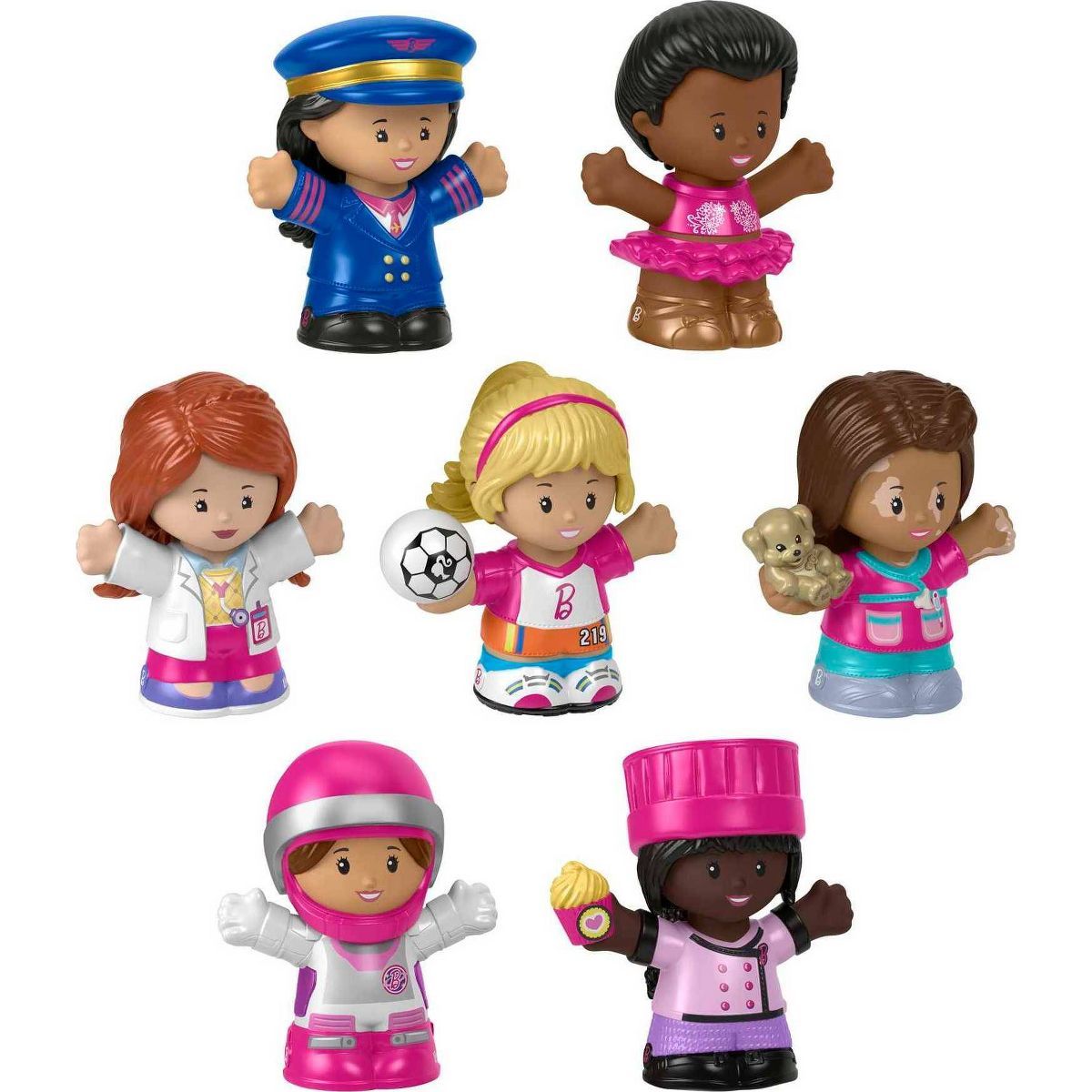 Fisher-Price Little People Barbie You Can Be Anything Figures - 7pk | Target