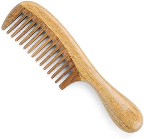 Onedor Handmade 100% Natural Green Sandalwood Hair Combs - Anti-Static Sandalwood Scent Natural Hair | Amazon (US)