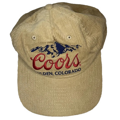 COORS Licensed Banquet Beige Corduroy Snapback Hat Golden Colorado Cap New W/Tag | eBay | eBay US