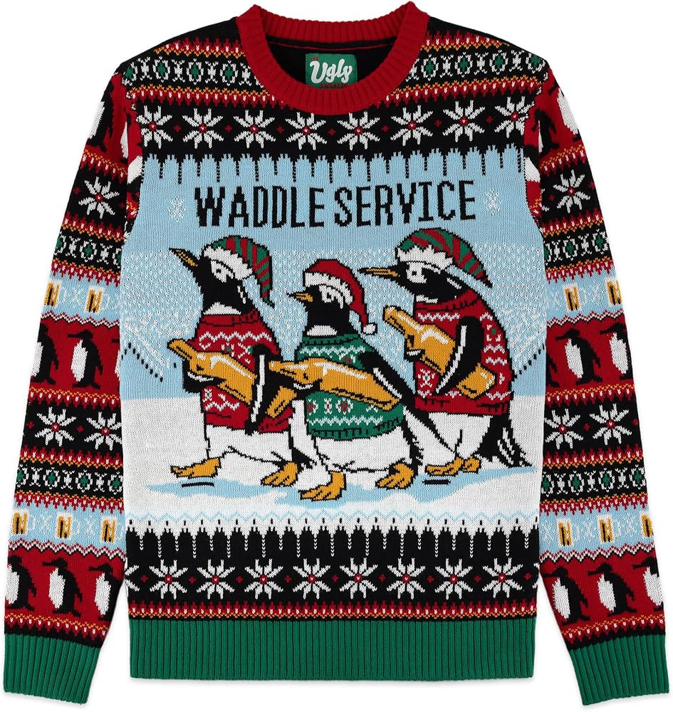 The Ugly Sweater Co. Ugly Christmas Sweater for Holiday Fun Tacky Unisex Design, Perfect Snug Fit... | Amazon (US)