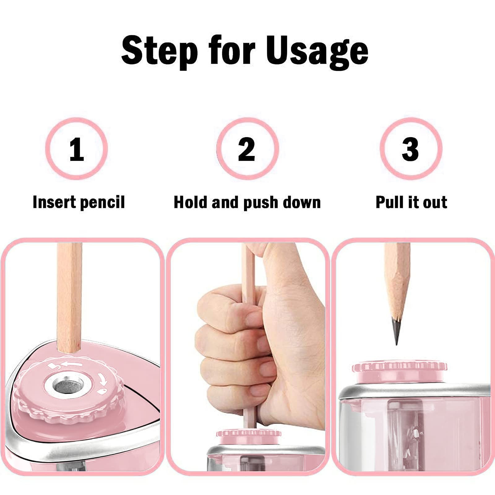 Pencil Sharpener Electric Pencil Sharpener for Kids, Blade to Fast Sharpen, Suitable for No.2/Sch... | Amazon (US)