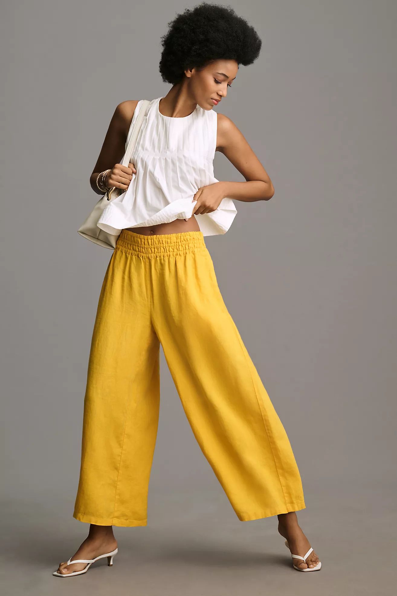The Somerset Pull-On Pants: Linen Edition | Anthropologie (US)