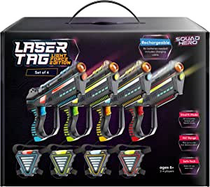 Amazon.com: Rechargeable Laser Tag Set for Kids, Teens & Adults, with Gun & Vest Sensors - Fun Id... | Amazon (US)