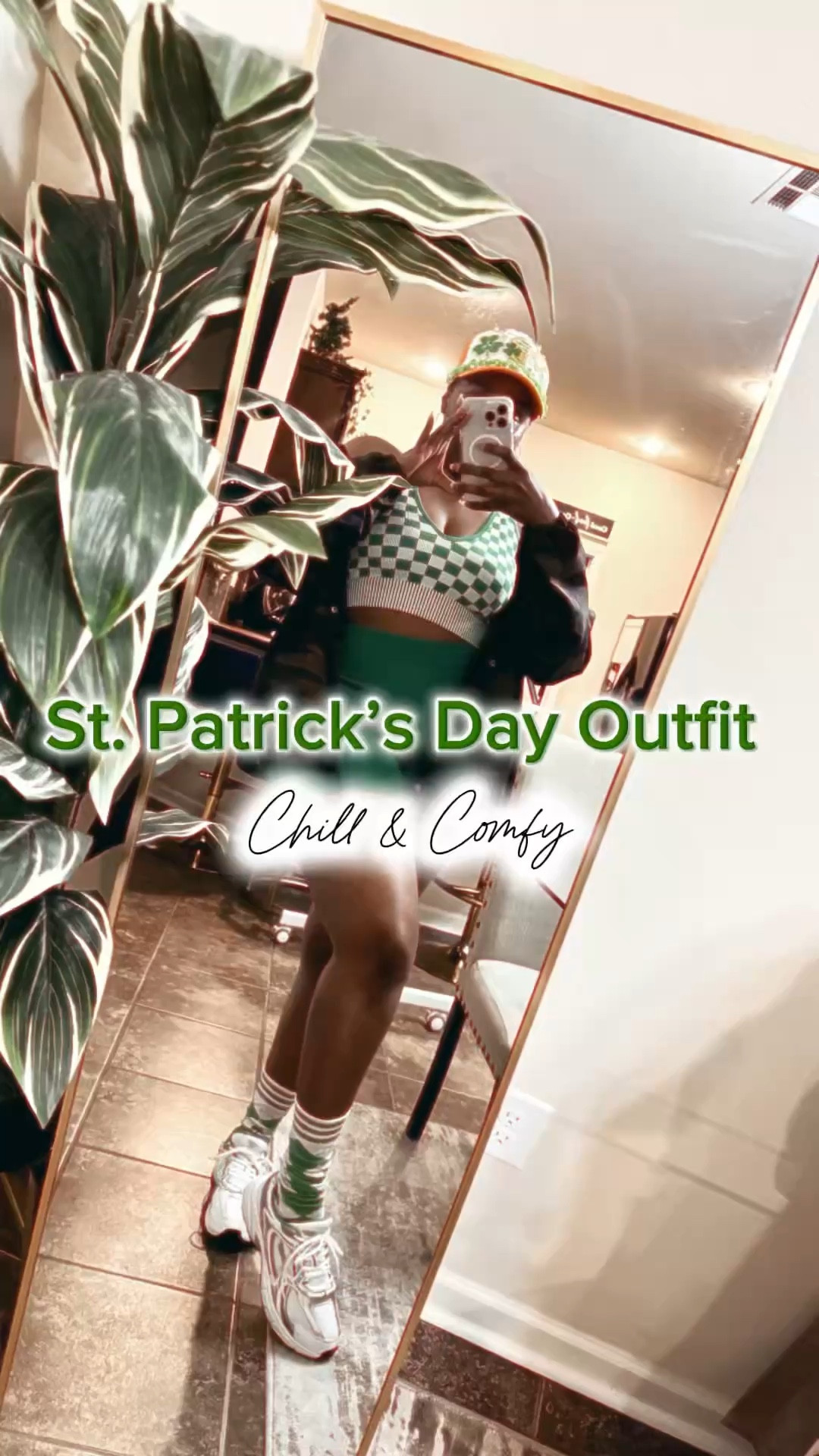 Outfit Of Today ☘️ Very chilled & comfy! 

☘️Junk Hat by yours truly
☘️Camo Jacket is very old @vans & I can’t find any similar options.
☘️Socks from my local @dollartree

#stpatricksday #outfitoftoday #weargreen #activewear 

#LTKActive #LTKootd