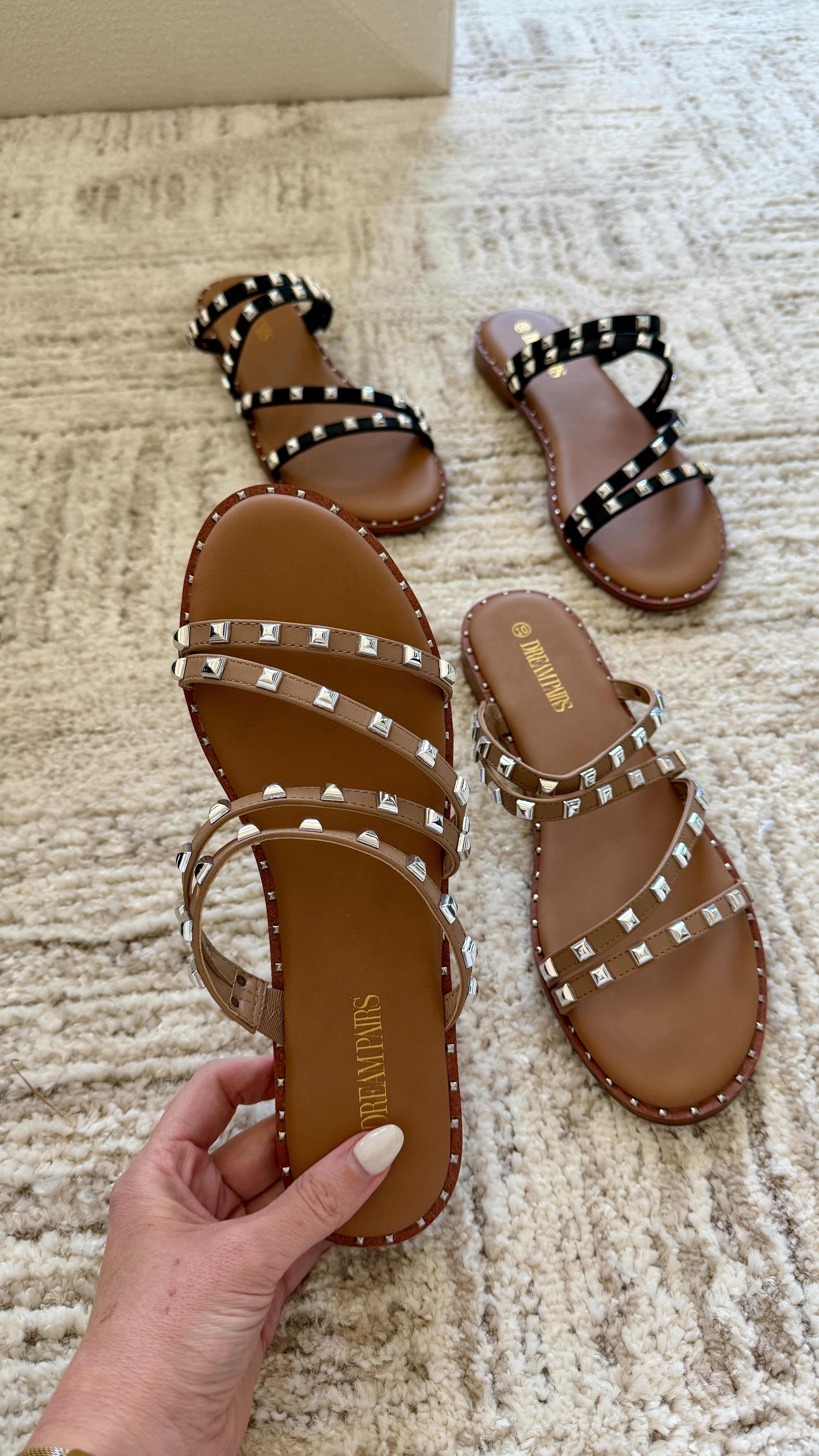 Just got these new Dream Pairs studded sandals and I'm obsessed!  

 #LTKootd #LTKSwim #LTKTravel