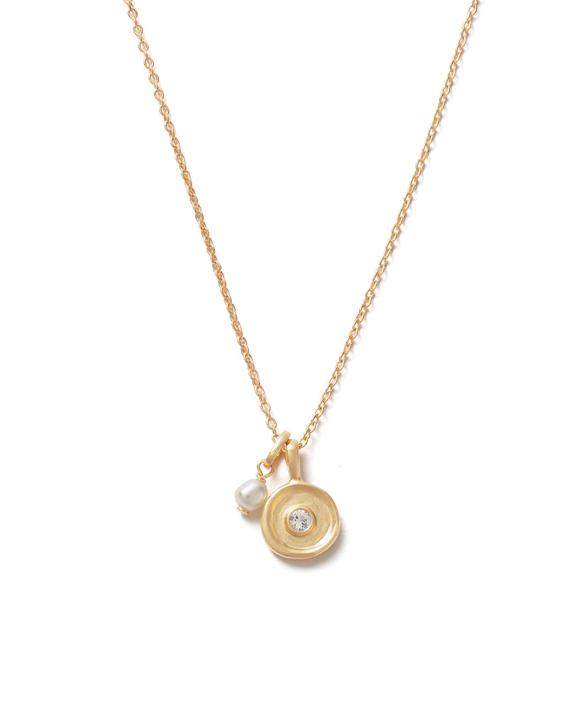 SOLSTICE PEARL NECKLACE (18K GOLD VERMEIL) | Kirstin Ash