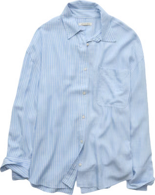 AE Long-Sleeve Tie Back Button-Up Shirt | American Eagle Outfitters (US & CA)