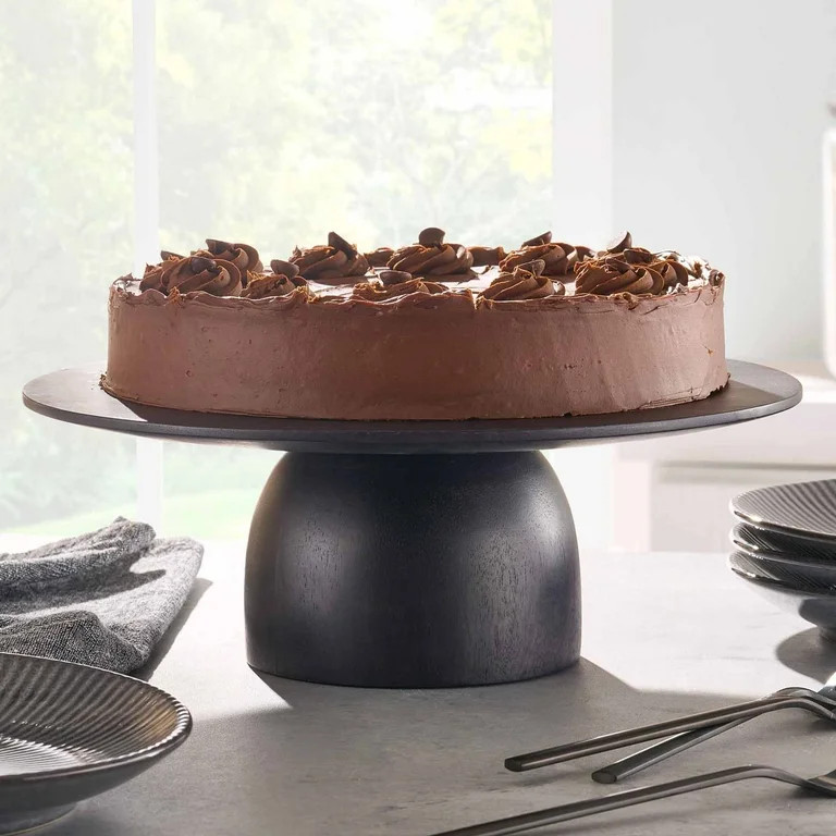 Better Homes & Garden Black Wood Cake Stand | Walmart (US)