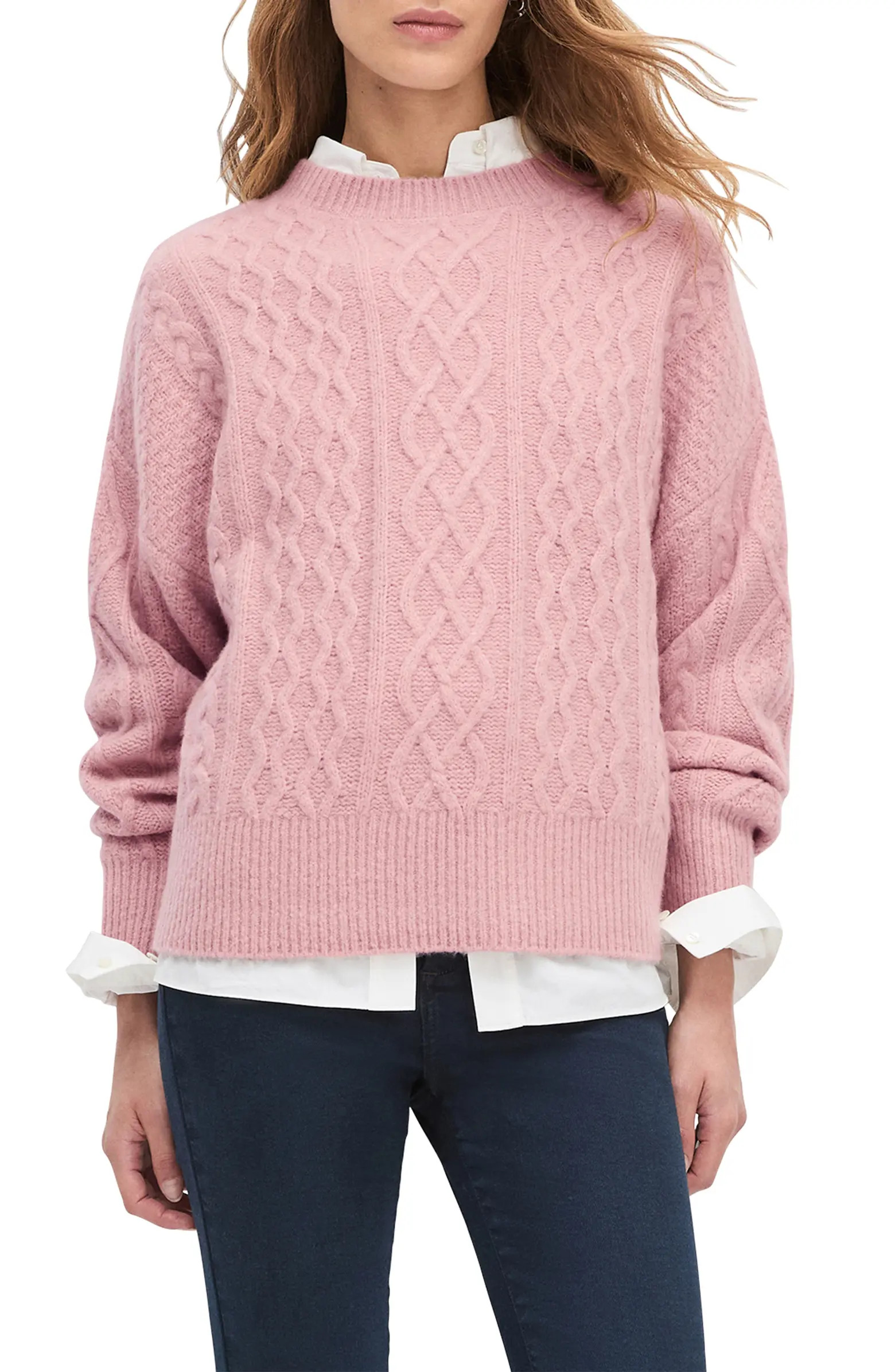 The Oversize Merino Wool & Cashmere Blend Sweater | Nordstrom