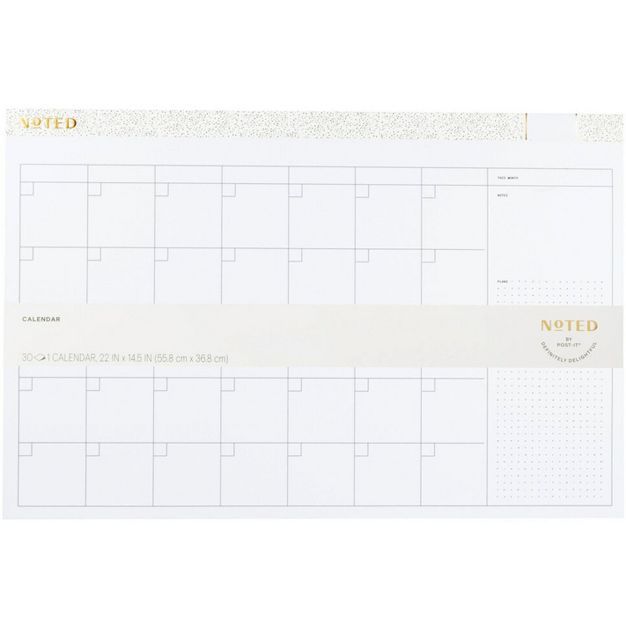 Undated Post-it Desk Calendar Pad White | Target