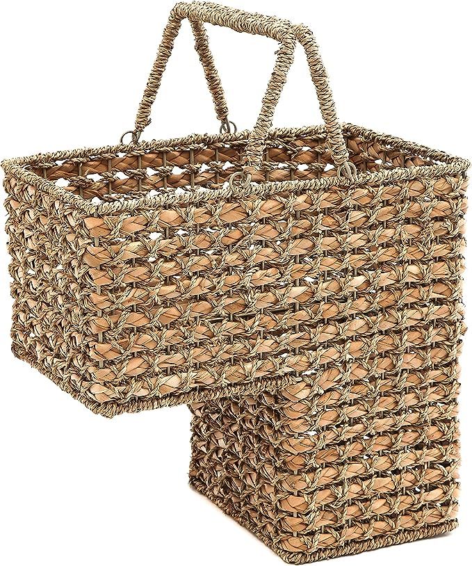 16" Braided Rope Storage Stair Basket With Handles by Trademark Innovations | Amazon (US)