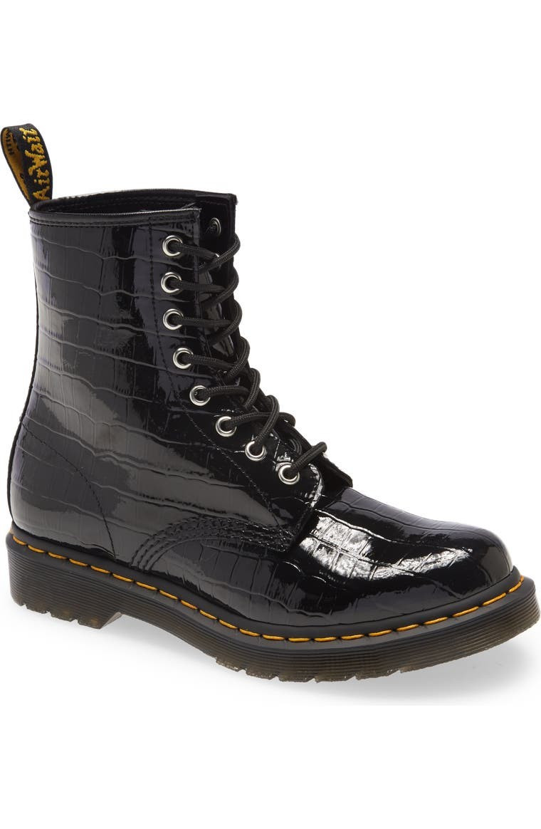 1460 Faux-Croc Embossed Boot | Nordstrom