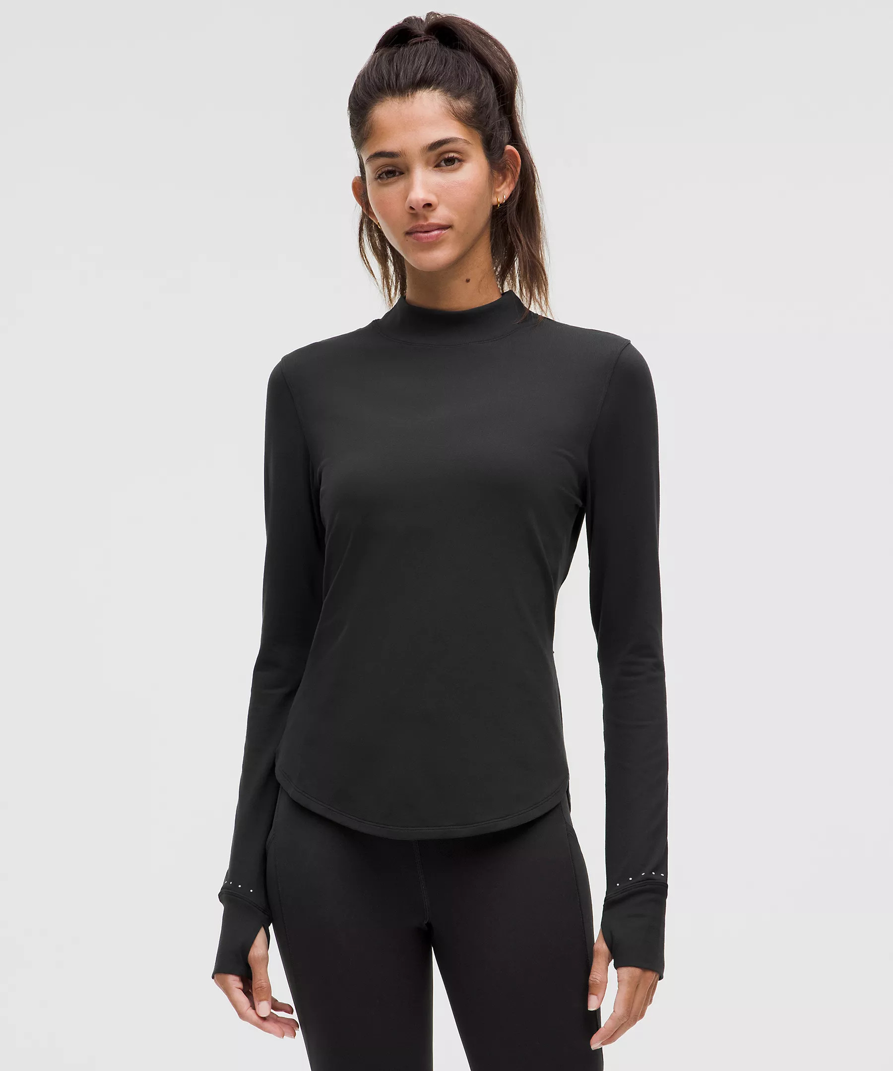 Rulu Running Long-Sleeve Mockneck | Women's Long Sleeve Shirts | lululemon | Lululemon (US)