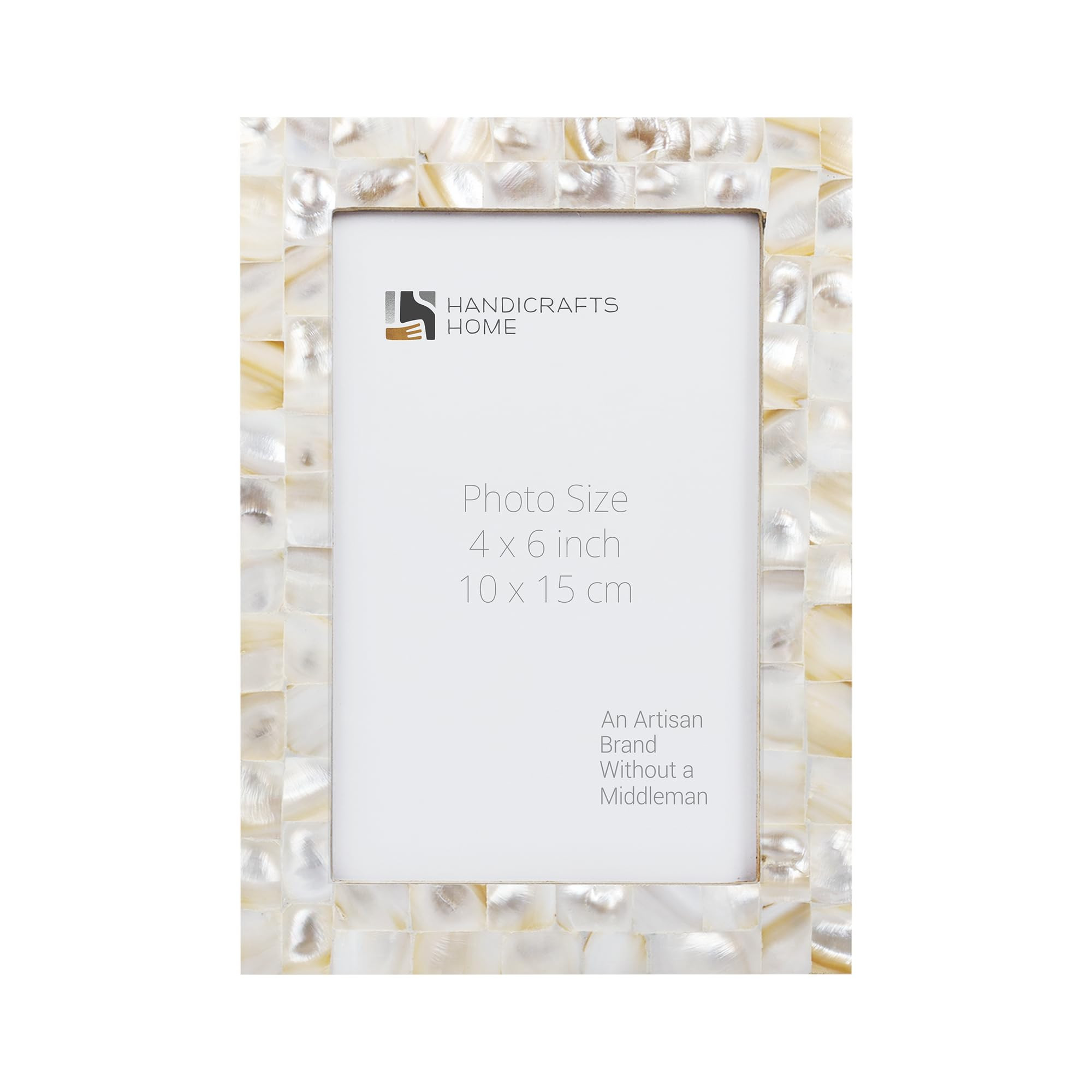 Handicrafts Home Decorative Picture Frame Wooden Photo Frame and Collage (Mop White, 4x6) | Amazon (US)