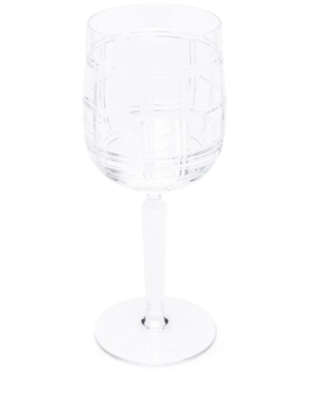 Ralph Lauren Home Hudson plaid wine glass (7.6cm) - Neutrals | Farfetch Global