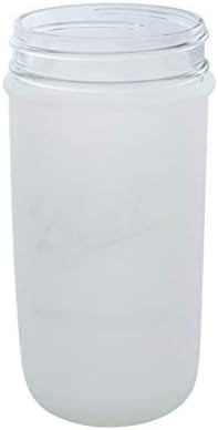 Pint & Half 24oz Silicone Sleeves/Jackets for Protecting Ball Jars by Mason Jar Lifestyle (Frost,... | Amazon (US)