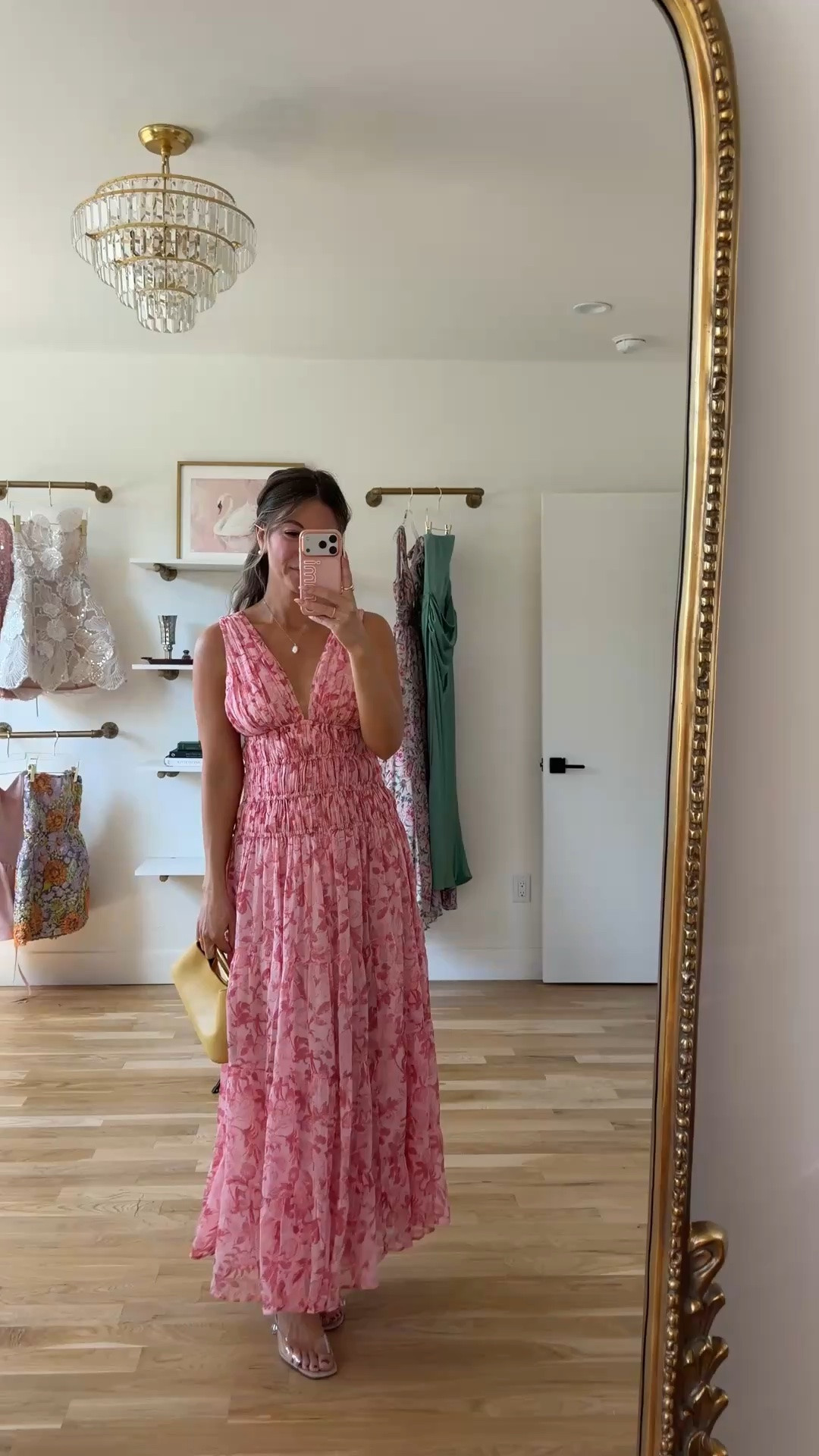 pink floral maxi with a v-neck and smocked waist summer wedding guest dress for every girl 💍

I’m 5’4” & wearing my usual smalls/2

summer wedding guest dresses, wedding guest dresses, cocktail dresses, semi-formal dresses, black tie wedding guest dresses, destination wedding guest dresses, garden party dresses, wedding guest outfit ideas, fall dresses, autumn dress, bridal shower, babydoll dress

#LTKootd #LTKTravel #LTKWedding