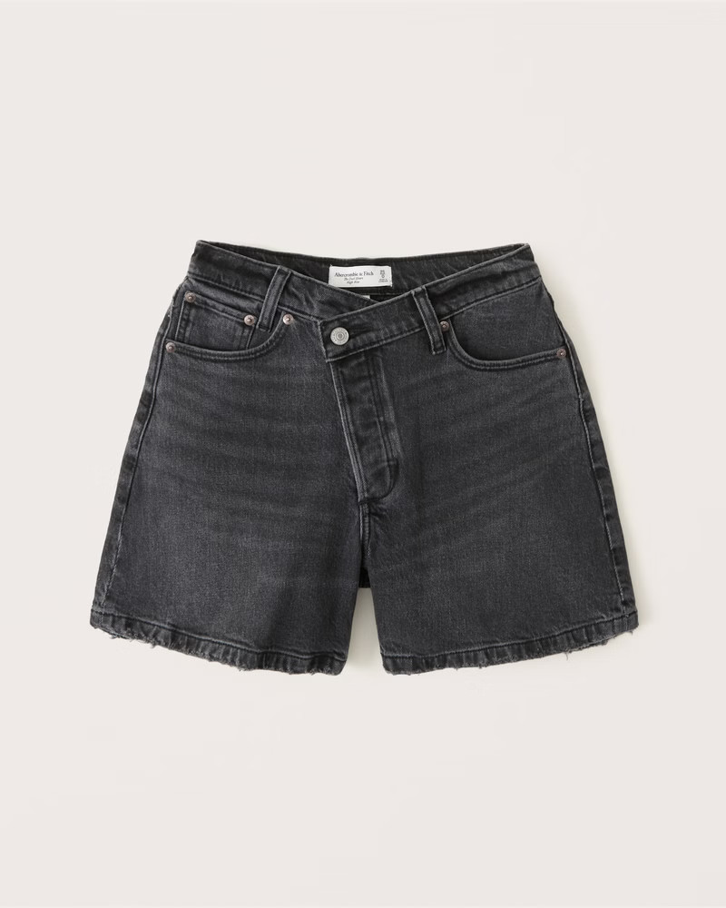 Women's Curve Love High Rise Dad Shorts | Women's Bottoms | Abercrombie.com | Abercrombie & Fitch (US)