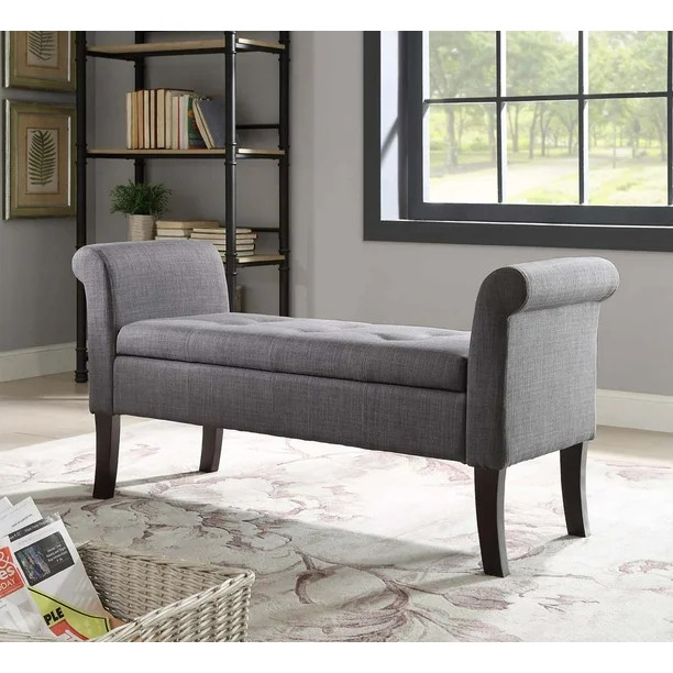 Linon Indie Storage Bench, Interior Storage Space, Multiple Colors - Walmart.com | Walmart (US)