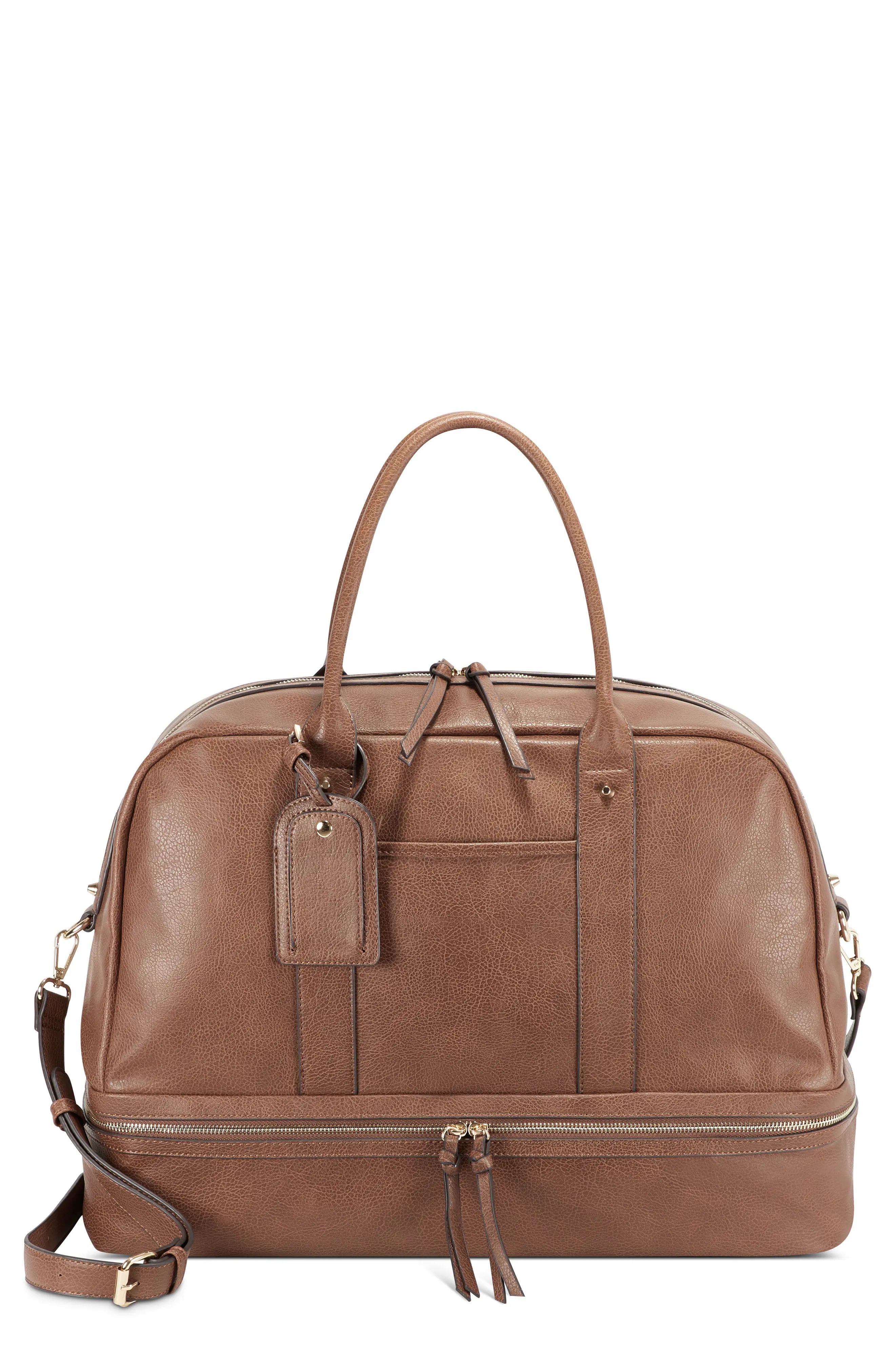 Sole Society Mason Faux Leather Travel Satchel - | Nordstrom