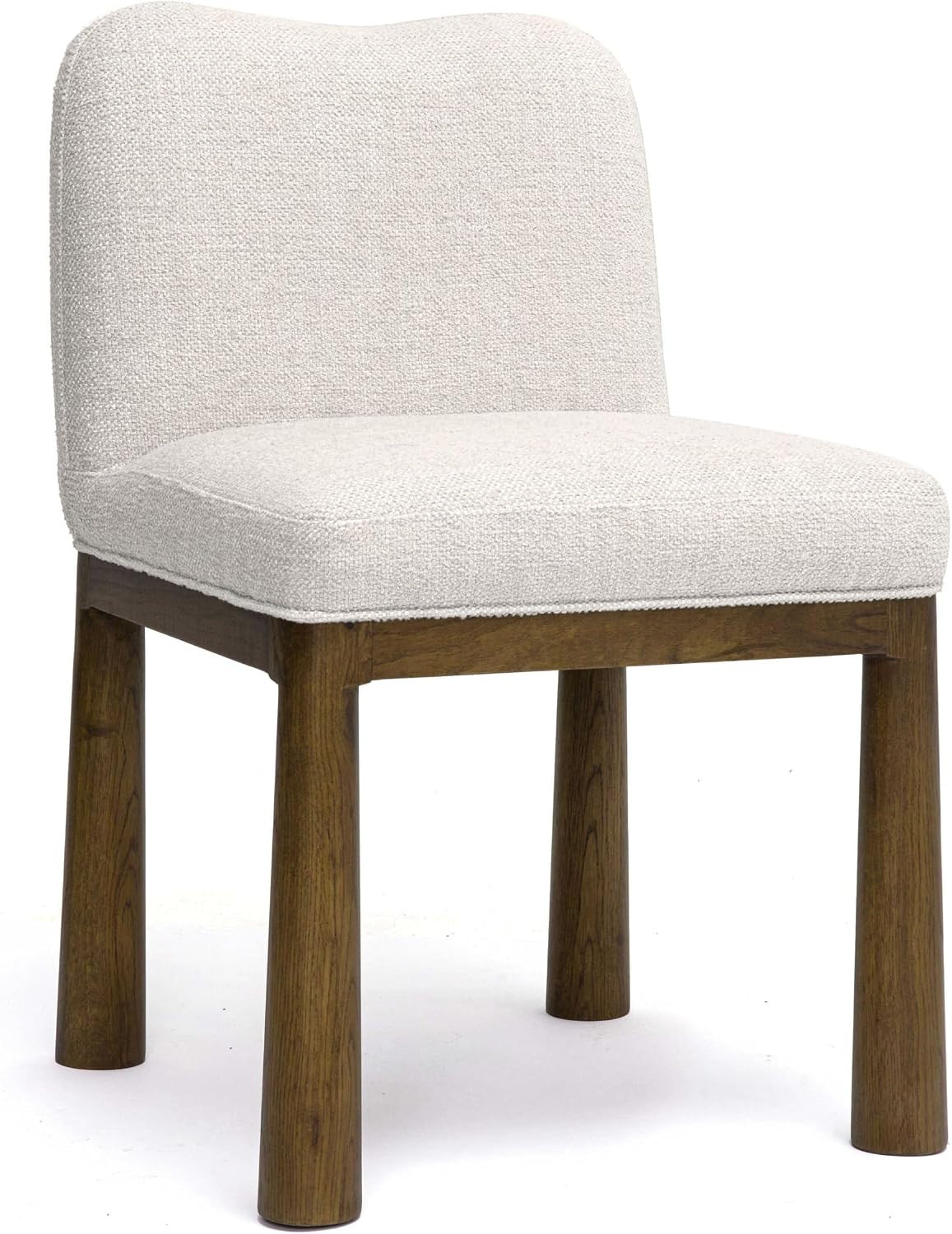 Tov Furniture Tiara Cream Performance Basketweave Fabric Dining Chair | Amazon (US)