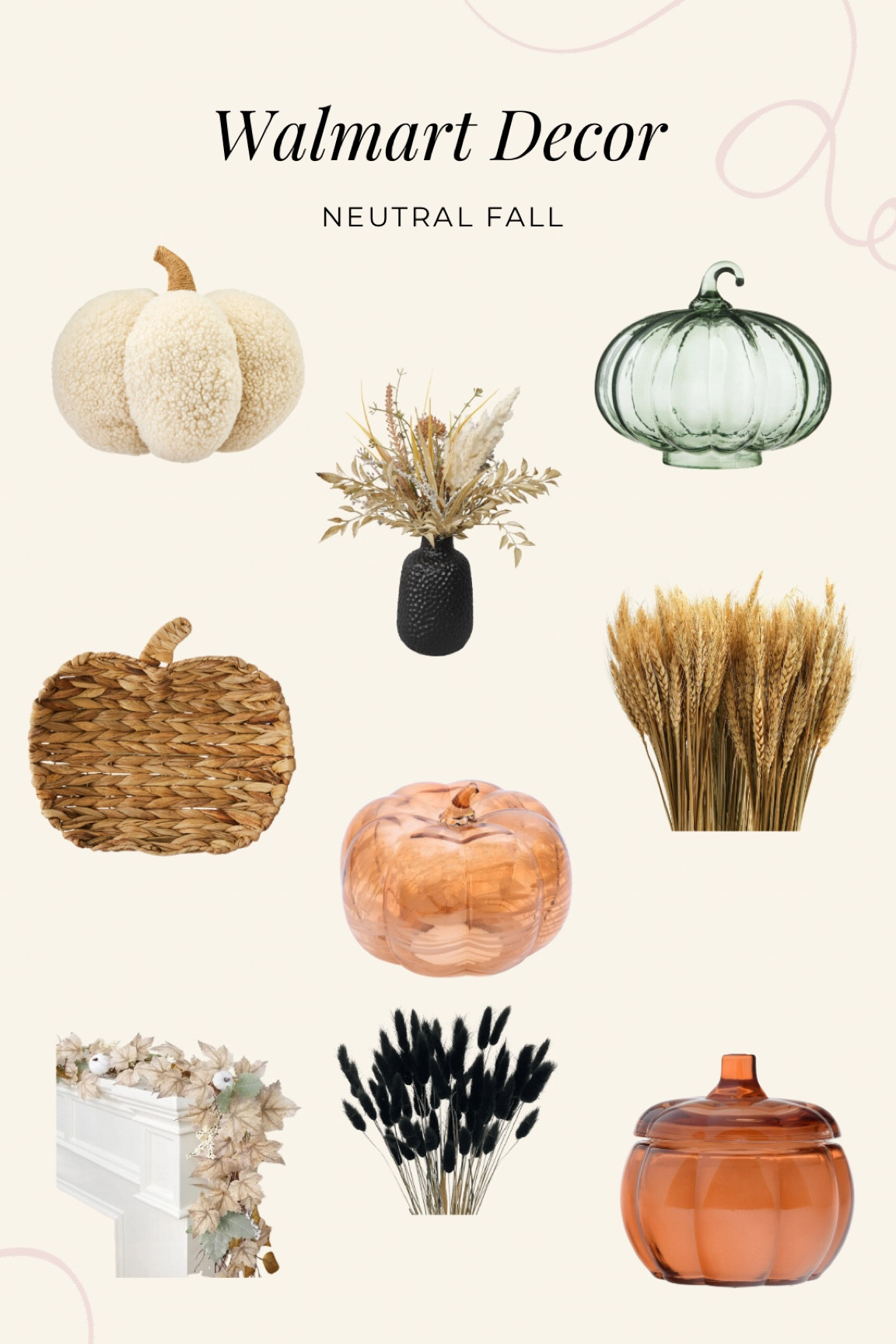 Neutral fall at Walmart 

#LTKSeasonal #LTKFindsUnder50 #LTKHome