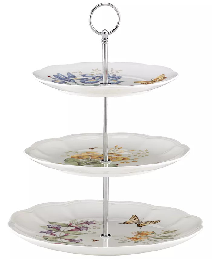 Lenox Butterfly Meadow 3 Tiered Server - Macy's | Macy's