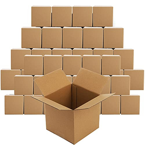 Peohud 5x5x5 Inches Shipping Boxes, 30 Pack Corrugated Cardboard Box, Small Cube Mailing Boxes fo... | Amazon (US)
