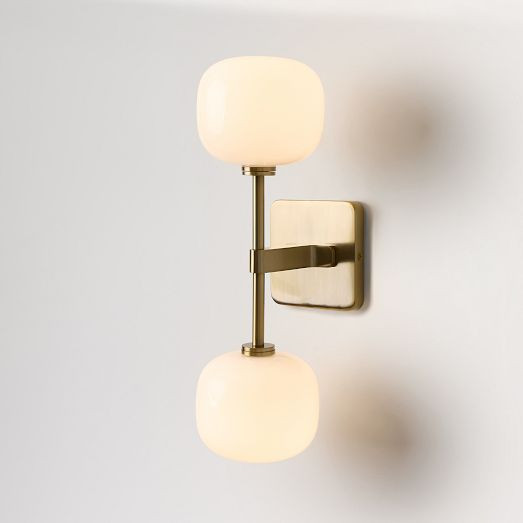Contour 2-Light Sconce (5") | West Elm (US)