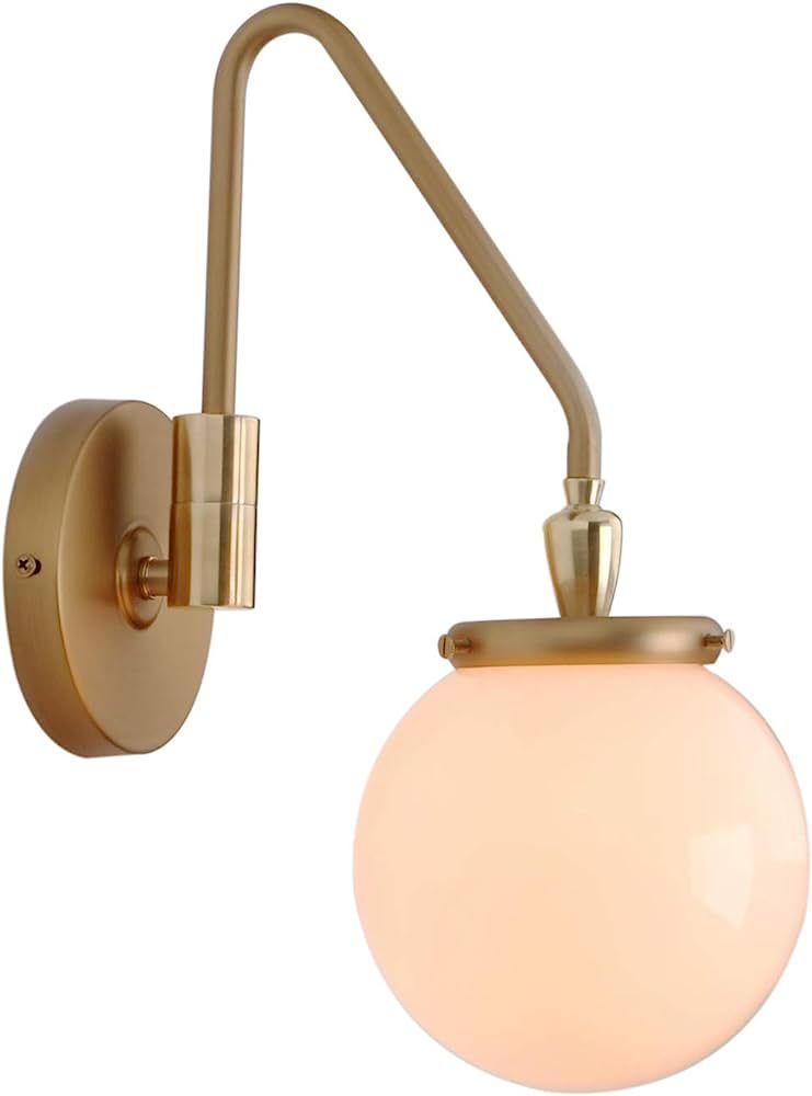 Pathson Vintage Industrial Wall Light, Adjustable Swing Arm Bedside Lamp Wall Sconce Lighting E26... | Amazon (US)