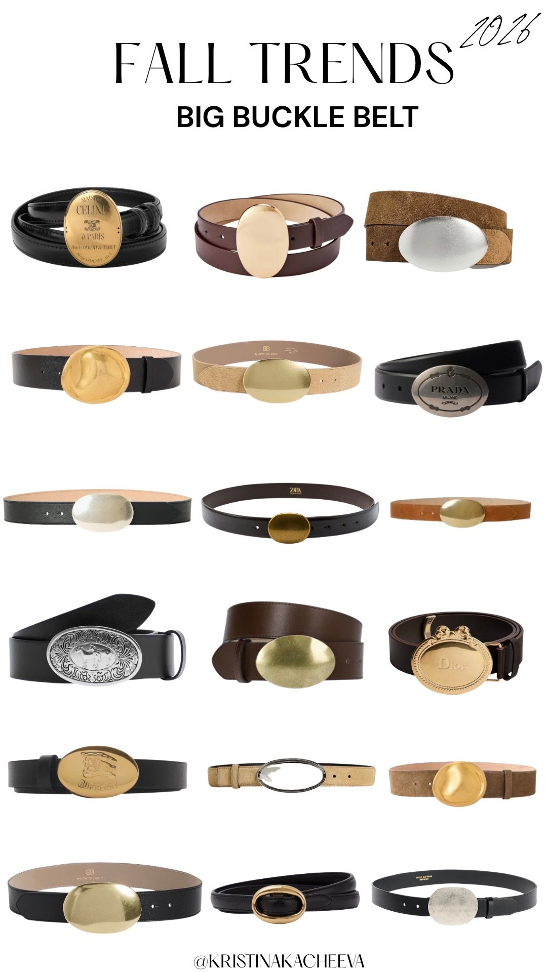 Fall trends 2026: big buckle belts. Shop oval buckle belts in gold & silver, leather & suede. 

#falltrends #belt #bigbuckle #ovalbuckle #falloutfits

#LTKootd #LTKSeasonal #LTKWorkwear