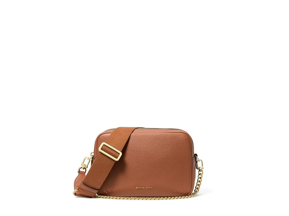 MICHAEL Michael Kors Bryant Medium Double Zip Chain Camera Crossbody Cross Body Women's Handbags Luggage, Leather/Polyester | Zappos